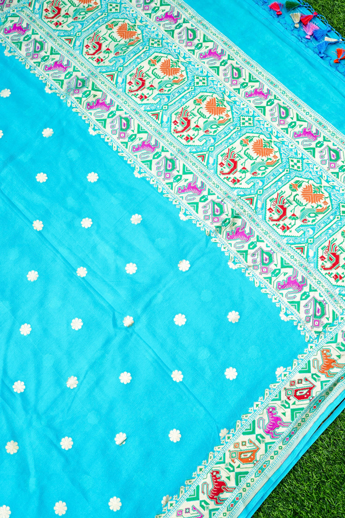 Banarasi Georgette Dupatta with Meenakari