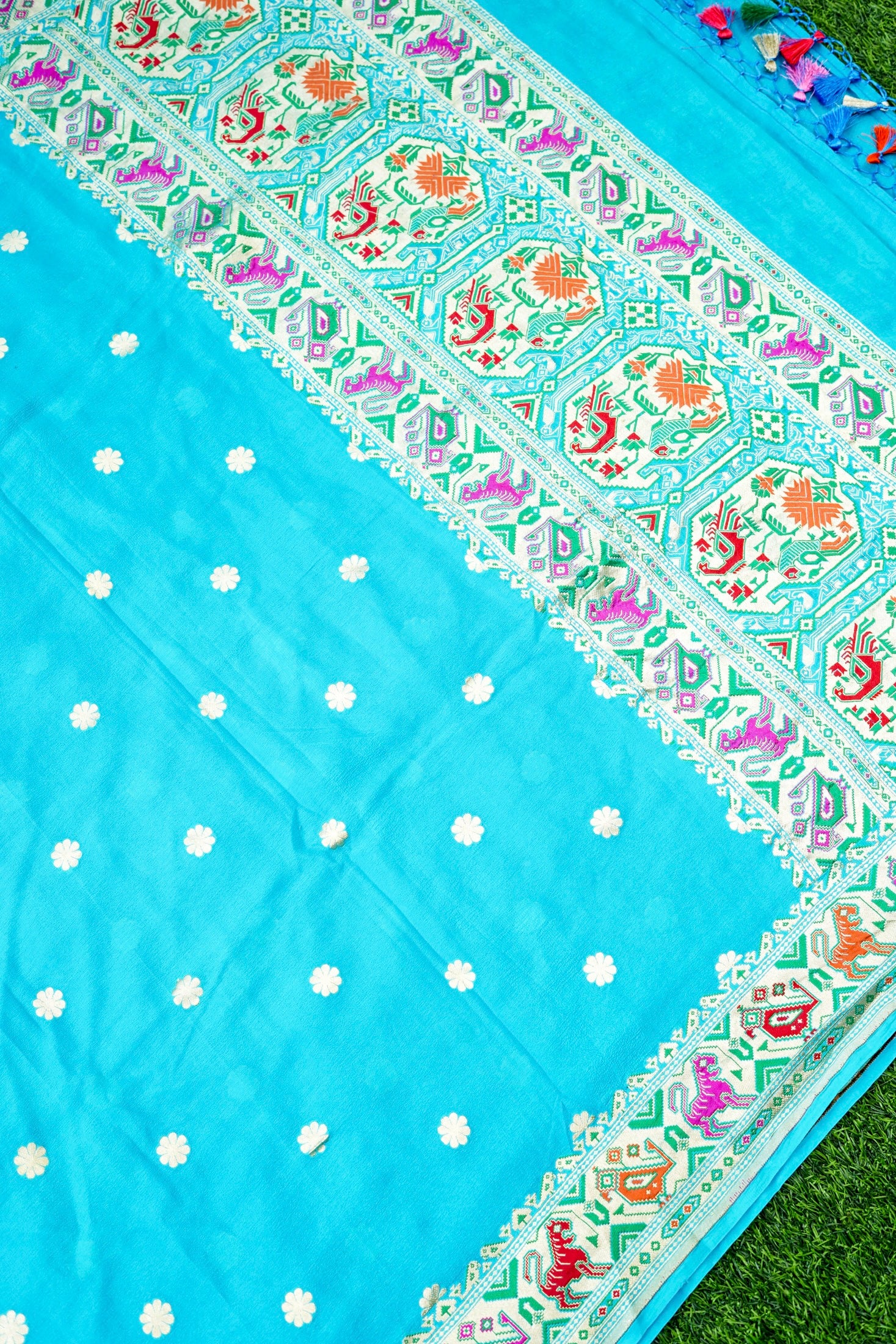 Banarasi Georgette Dupatta with Meenakari