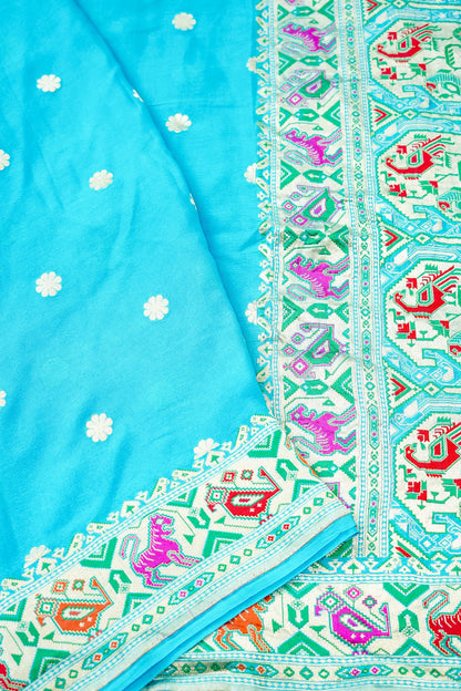 Banarasi Georgette Dupatta with Meenakari