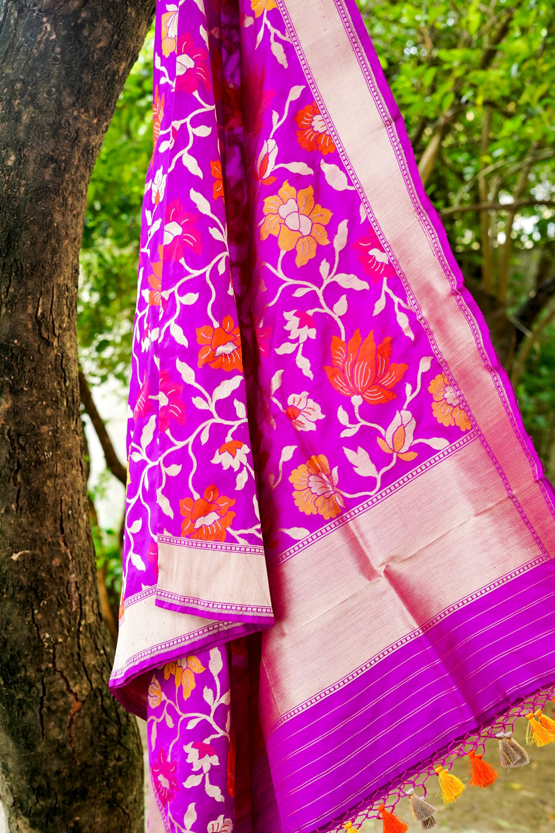 Handloom Banarasi Katan Silk Dupatta