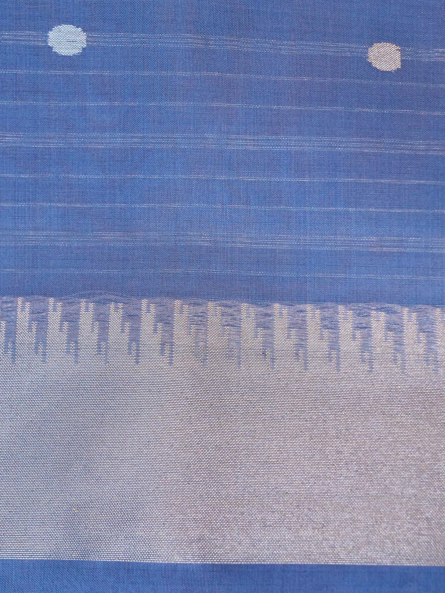 Banarasi Kora Silk Ektara Jamdani Saree in Steel Blue