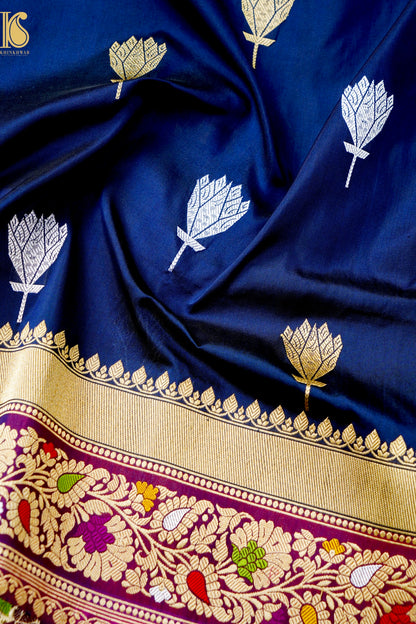 Handloom Banarasi Pure Katan Silk Kadwa Saree