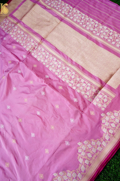 Handloom Banarasi Pure Katan Silk Kadwa Saree