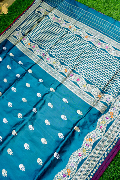 Handloom Banarasi Pure Katan Silk Kadwa Saree