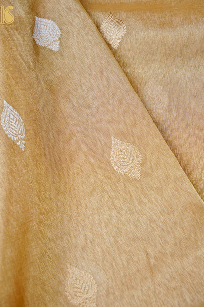 Pure Tissue by Cotton  Handloom Banarasi  Saree