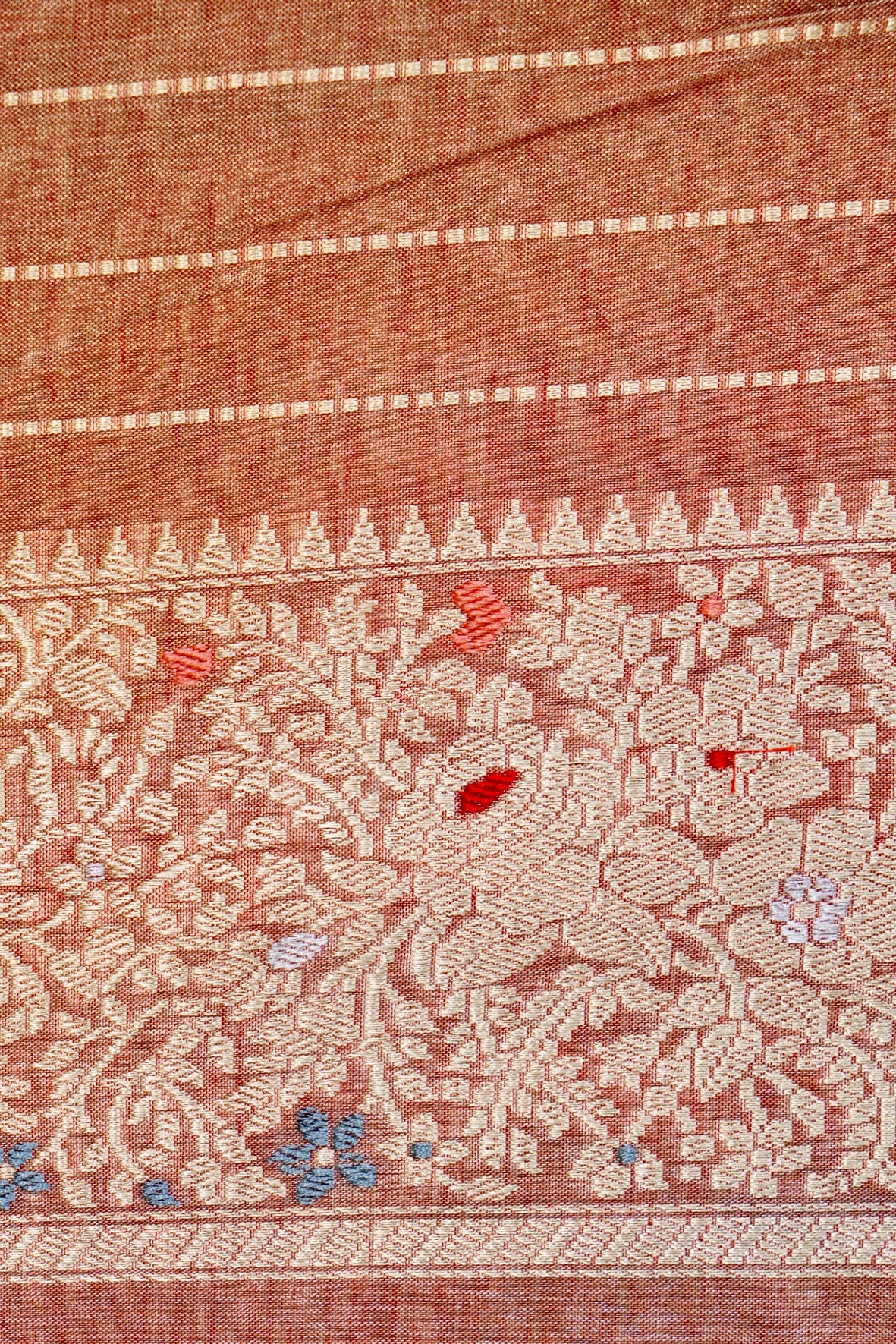 Pure Tissue by Cotton  Handloom Banarasi  Saree