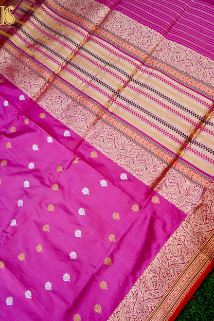 Handloom Banarasi Pure Katan Silk Kadwa Saree