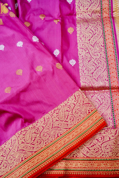 Handloom Banarasi Pure Katan Silk Kadwa Saree