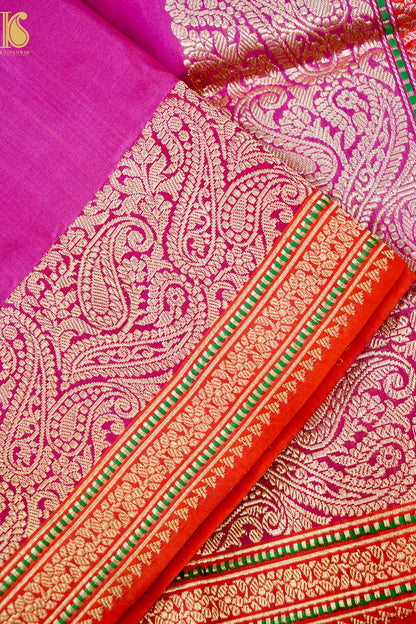 Handloom Banarasi Pure Katan Silk Kadwa Saree