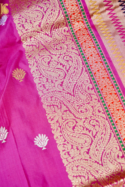 Handloom Banarasi Pure Katan Silk Kadwa Saree