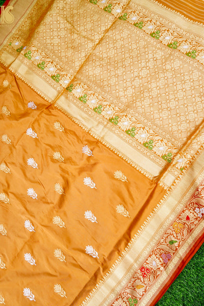 Handloom Banarasi Pure Katan Silk Kadwa Saree