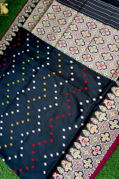 Handloom Banarasi Pure Katan Silk Kadwa Saree