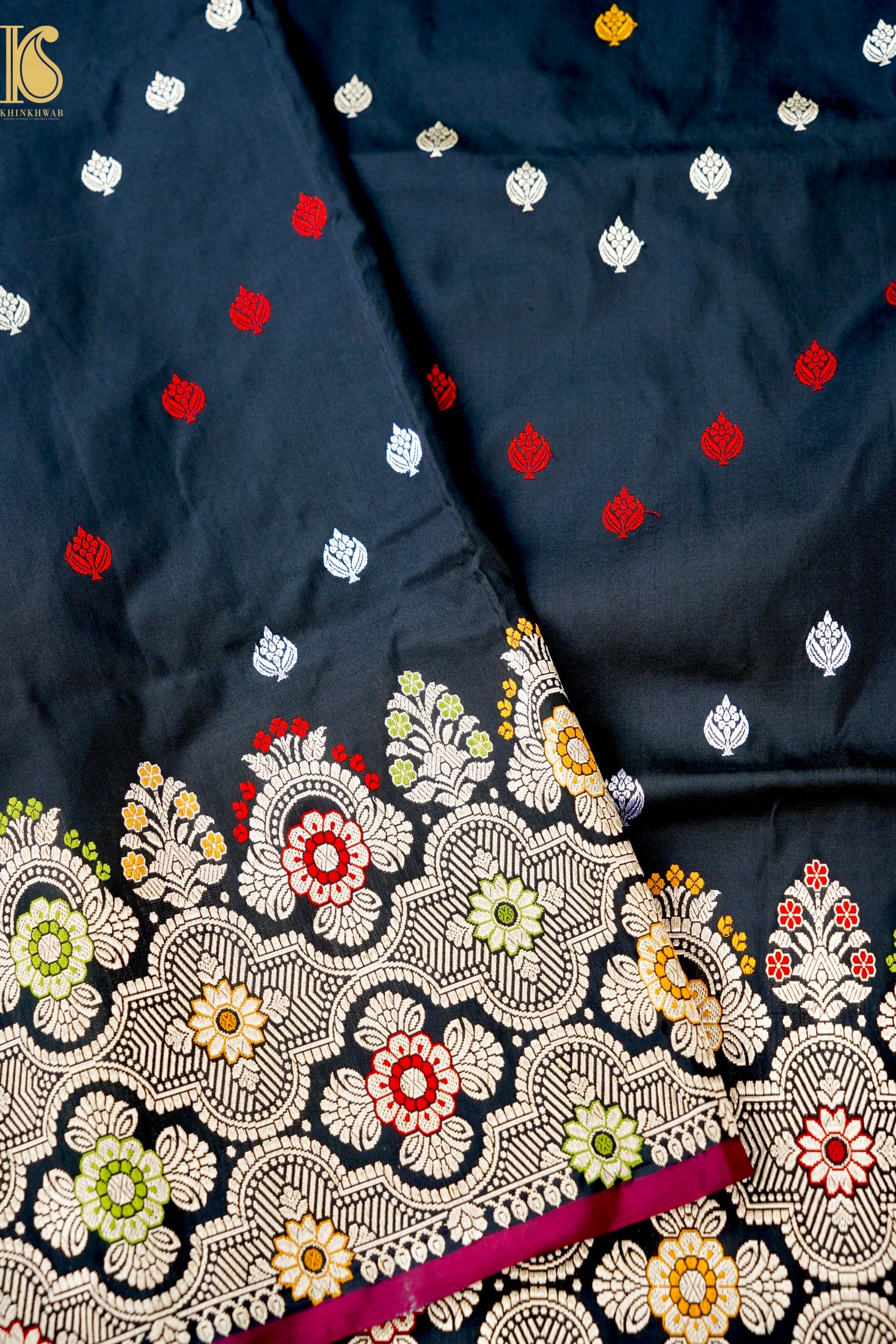 Handloom Banarasi Pure Katan Silk Kadwa Saree