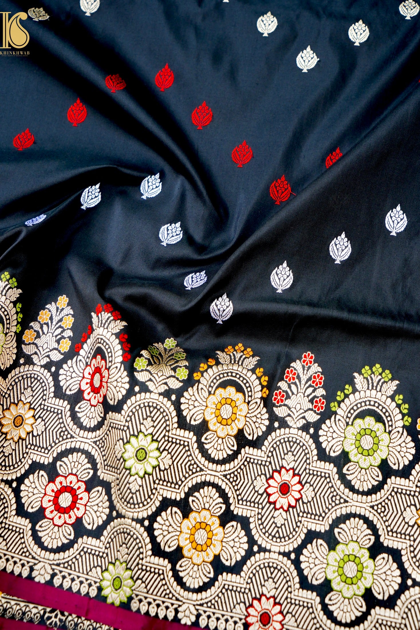 Handloom Banarasi Pure Katan Silk Kadwa Saree