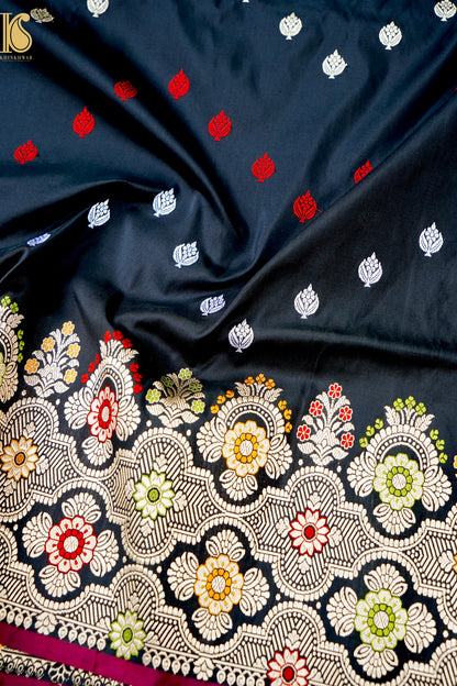Handloom Banarasi Pure Katan Silk Kadwa Saree