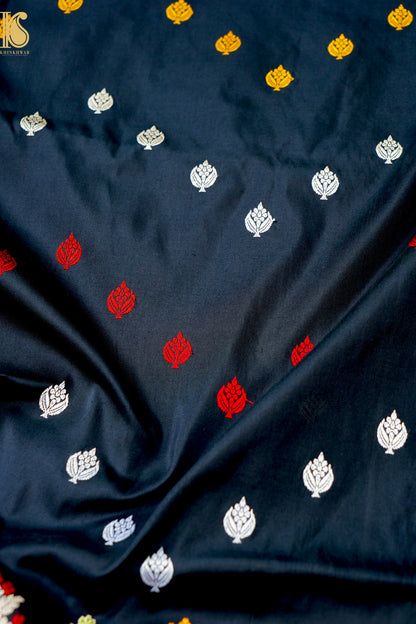 Handloom Banarasi Pure Katan Silk Kadwa Saree