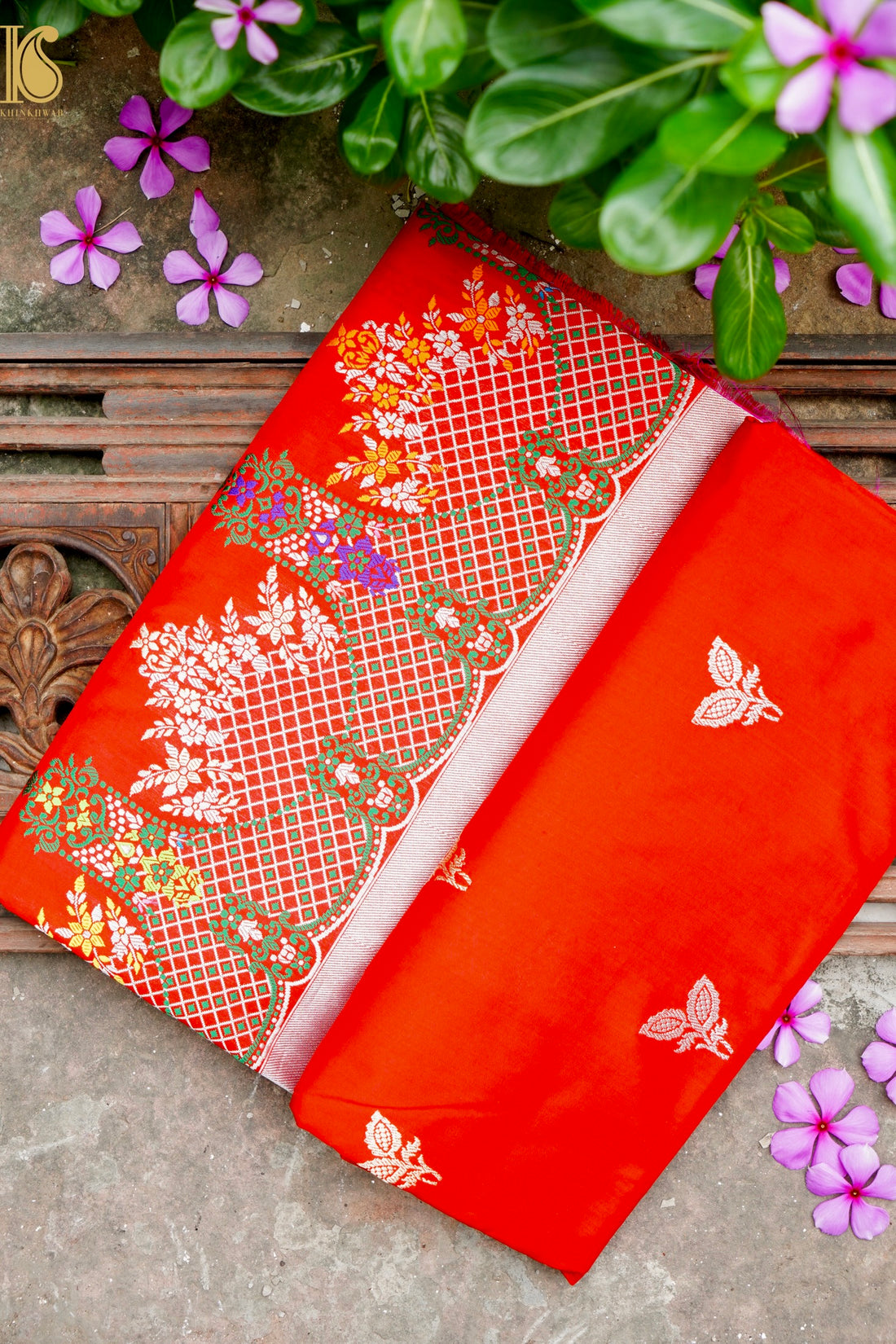 Handloom Banarasi Pure Katan Silk Kadwa Saree