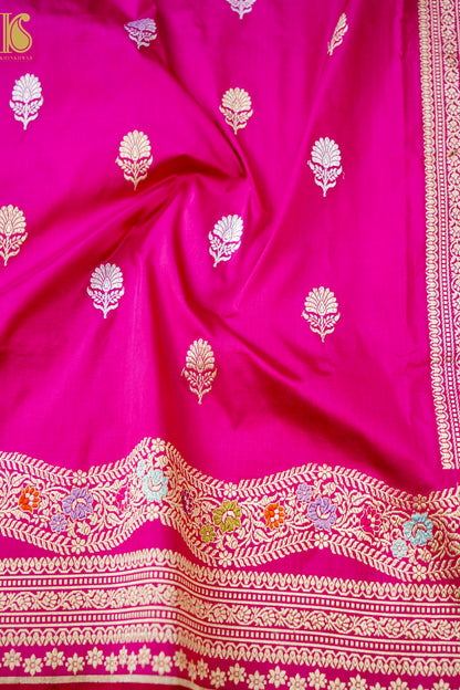 Handloom Banarasi Pure Katan Silk Kadwa Saree