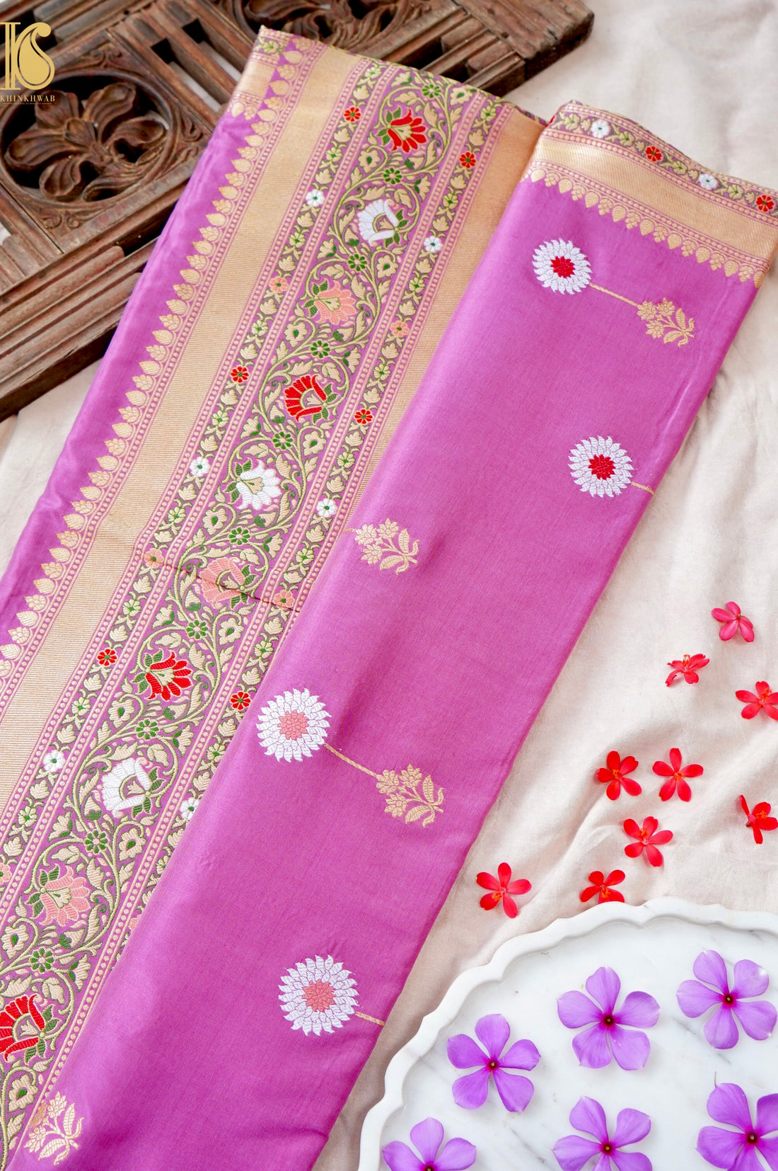 Handloom Banarasi Pure Katan Silk Kadwa Saree
