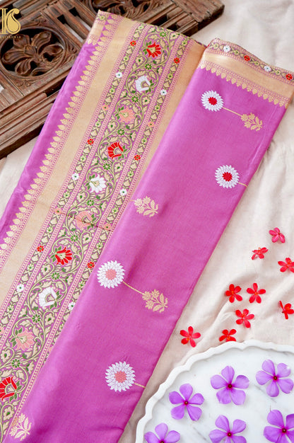 Handloom Banarasi Pure Katan Silk Kadwa Saree