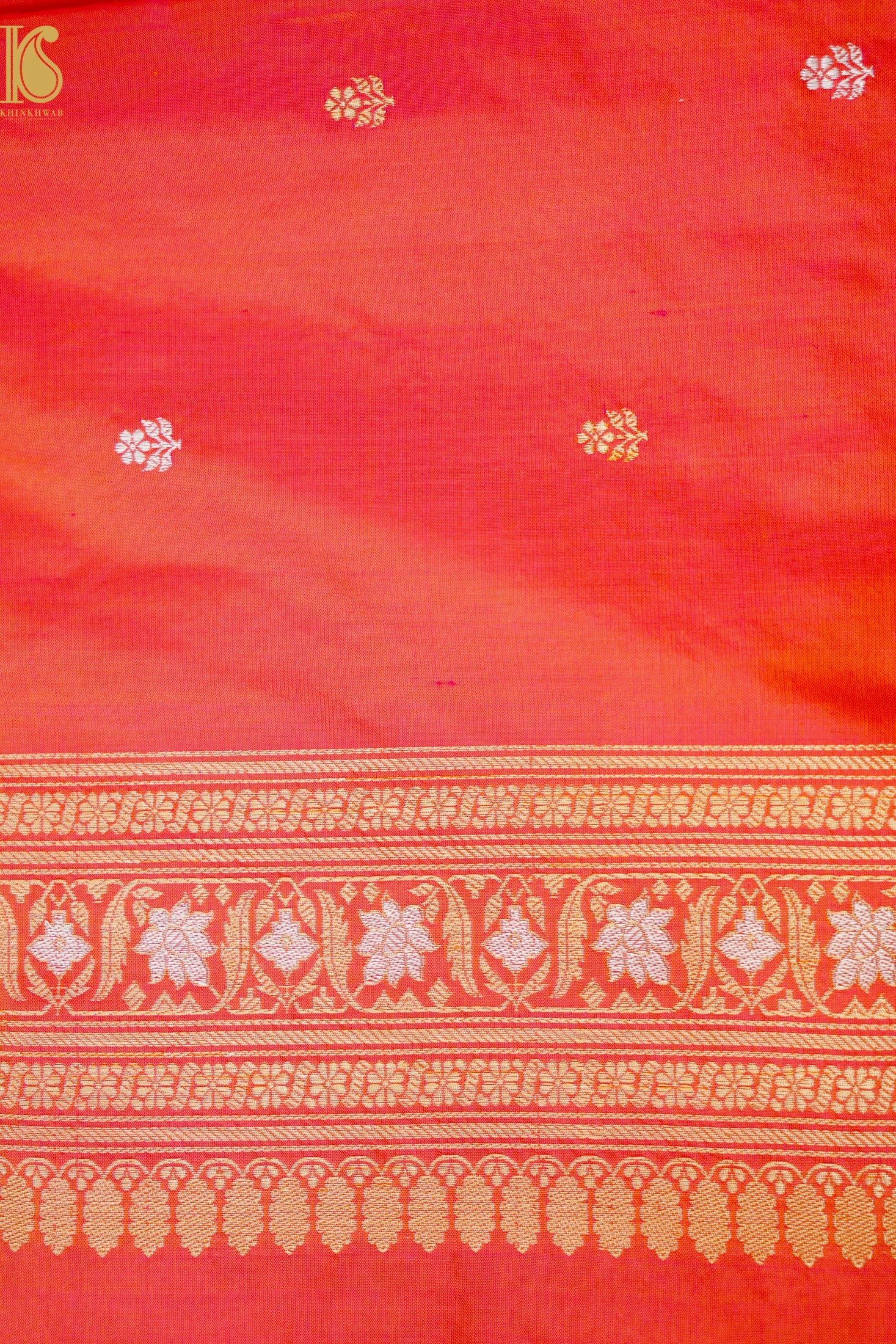 Handwoven Banarasi Real Silver Zari Katan Silk Saree