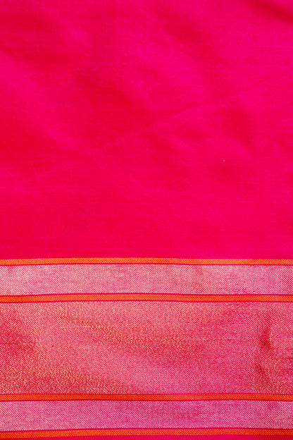 Handloom Banarasi Silk Real Silver Zari Jamdani Saree