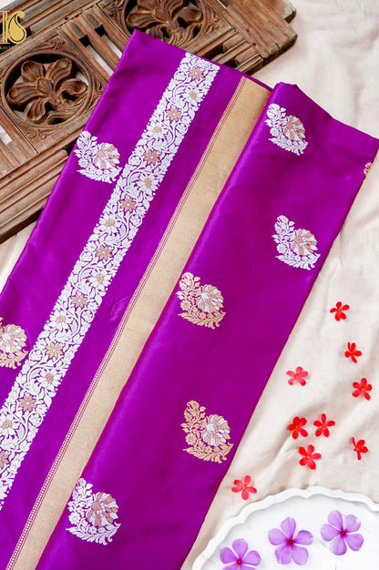 Handloom Banarasi Pure Katan Silk Kadwa Saree