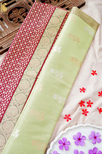 Handloom Banarasi Pure Silk Tissue Kadwa Saree