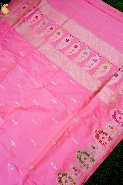 Handloom Banarasi Pure Katan Silk Kadwa Saree