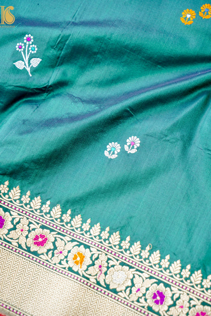 Handloom Banarasi Pure Katan Silk Kadwa Saree