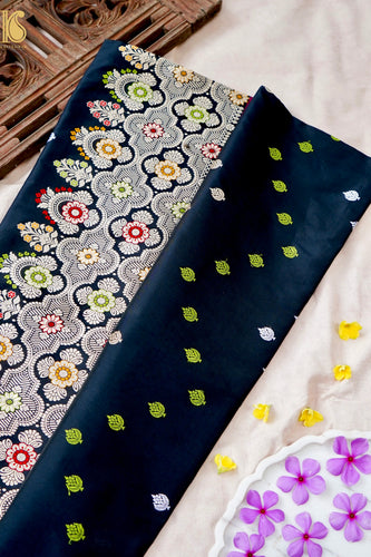 Handloom Banarasi Pure Katan Silk Kadwa Saree