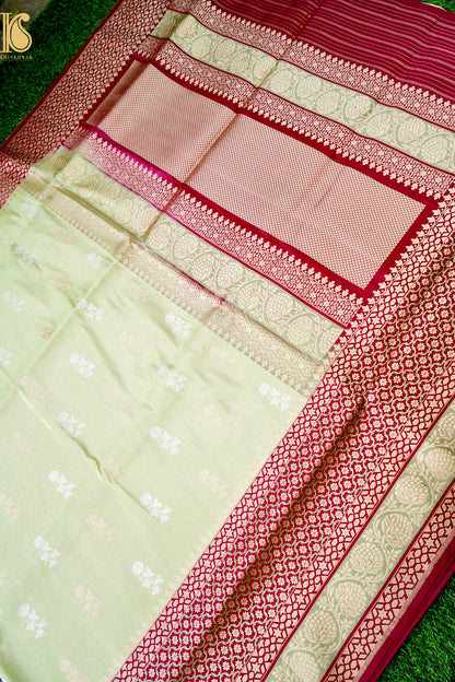 Handloom Banarasi Pure Silk Tissue Kadwa Saree