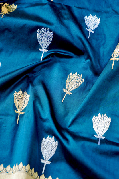 Handloom Banarasi Pure Katan Silk Kadwa Saree