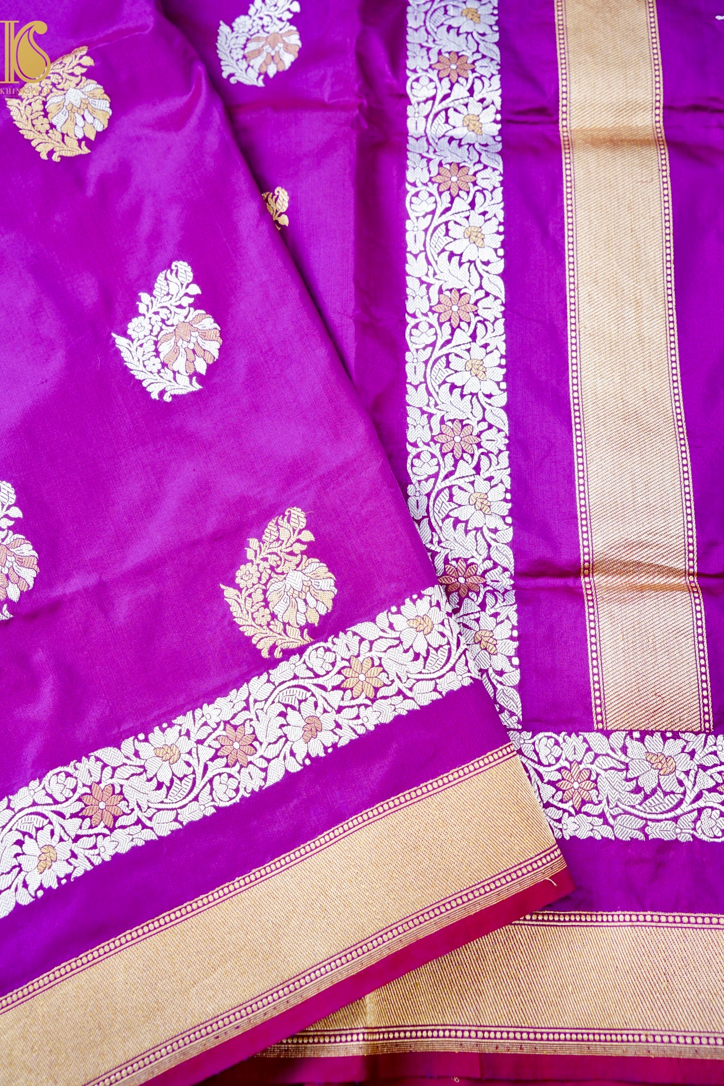 Handloom Banarasi Pure Katan Silk Kadwa Saree