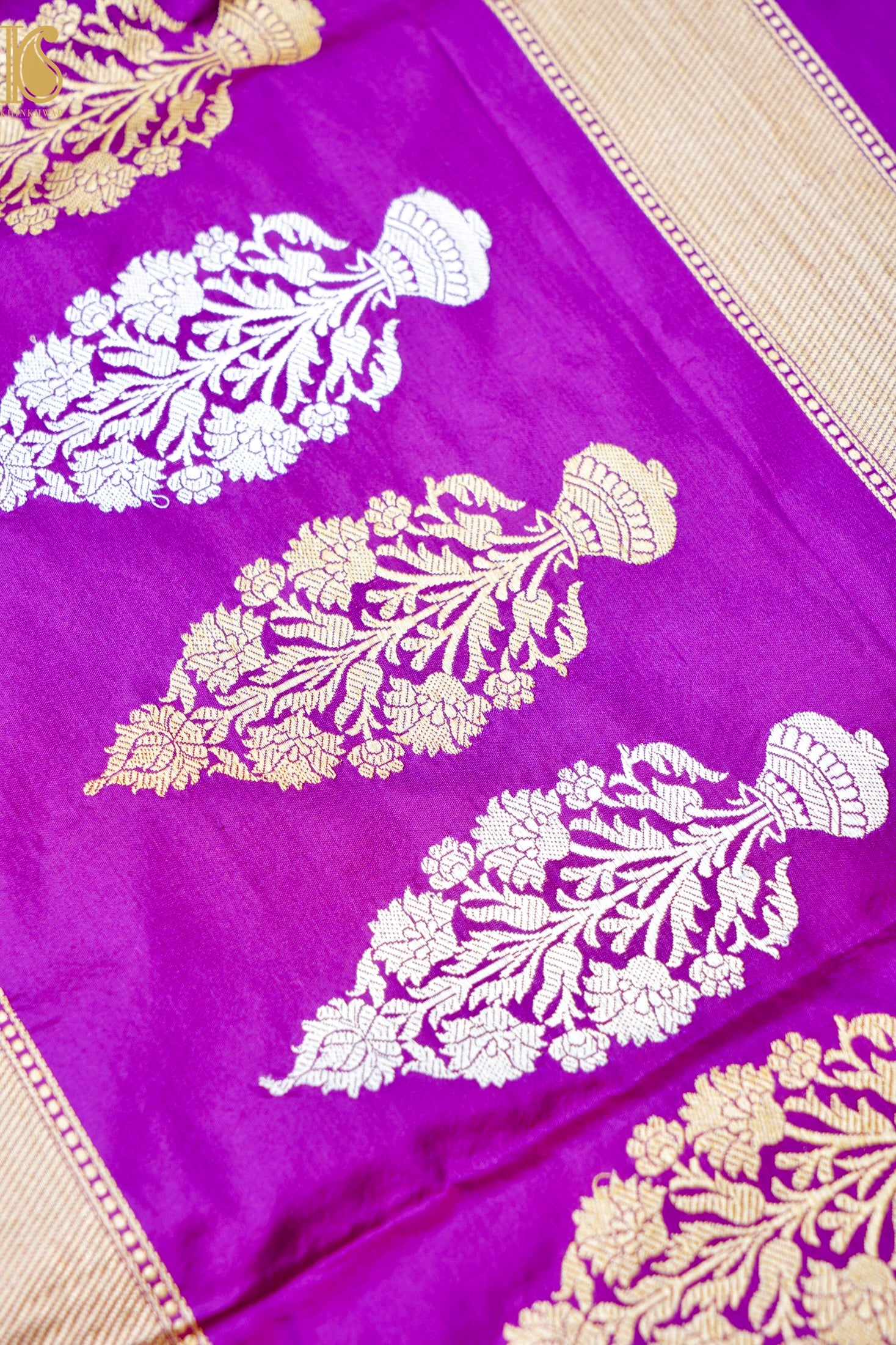 Handloom Banarasi Pure Katan Silk Kadwa Saree