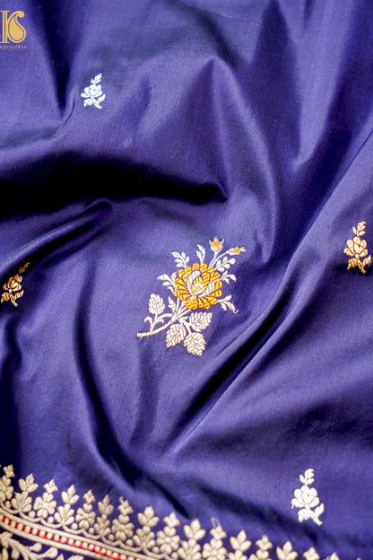 Handloom Banarasi Pure Katan Silk Kadwa Saree