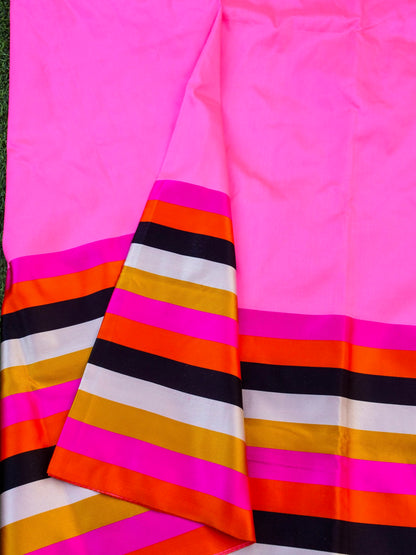 Handwoven Pure Mashru Silk Banarasi Saree - Khinkhwab