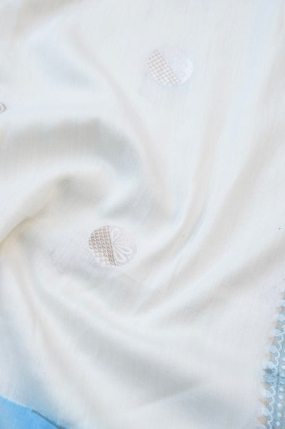 Pure Moonga Silk Handloom Banarasi Saree with Satin Border