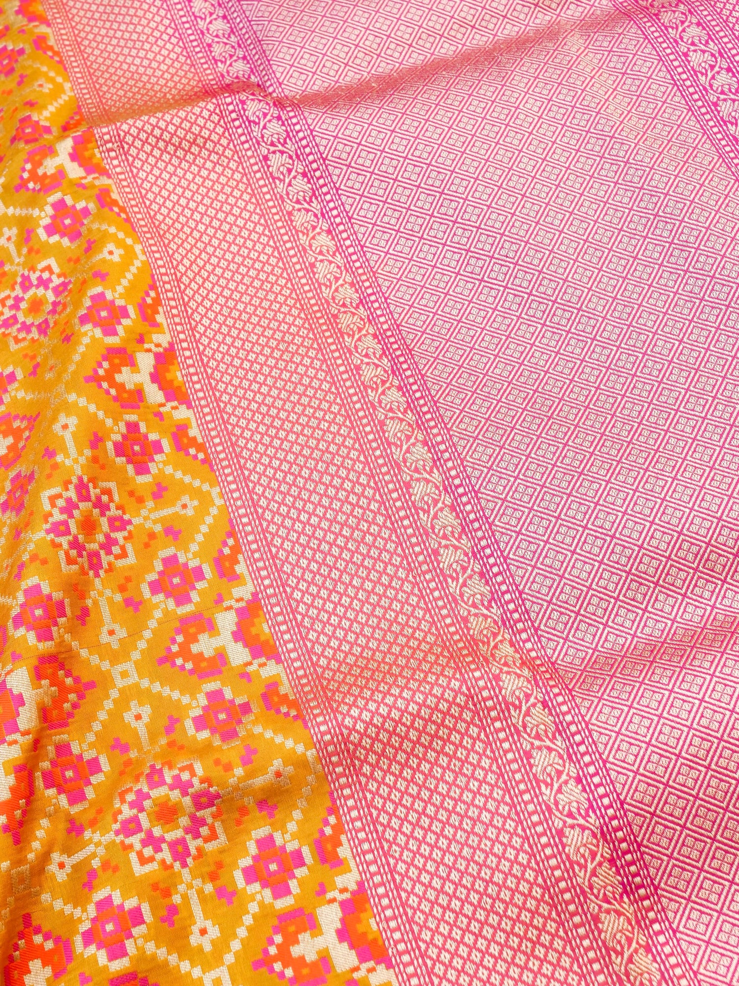 Handloom Banarasi Katan Silk Patola Dupatta - Khinkhwab