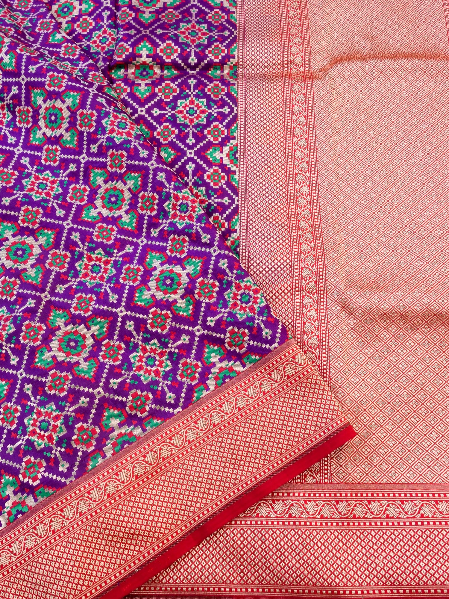 Handloom Banarasi Katan Silk Patola Dupatta - Khinkhwab