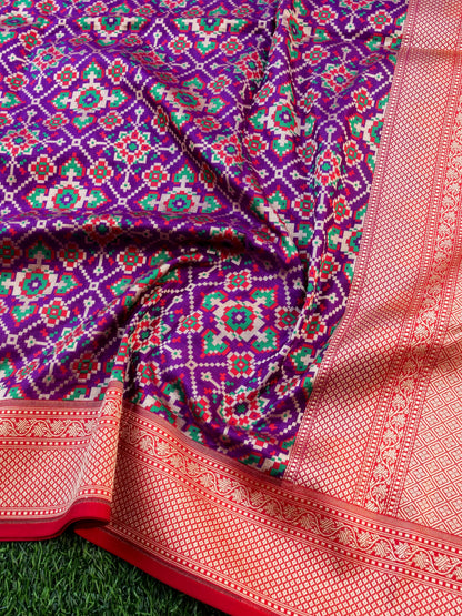 Handloom Banarasi Katan Silk Patola Dupatta - Khinkhwab