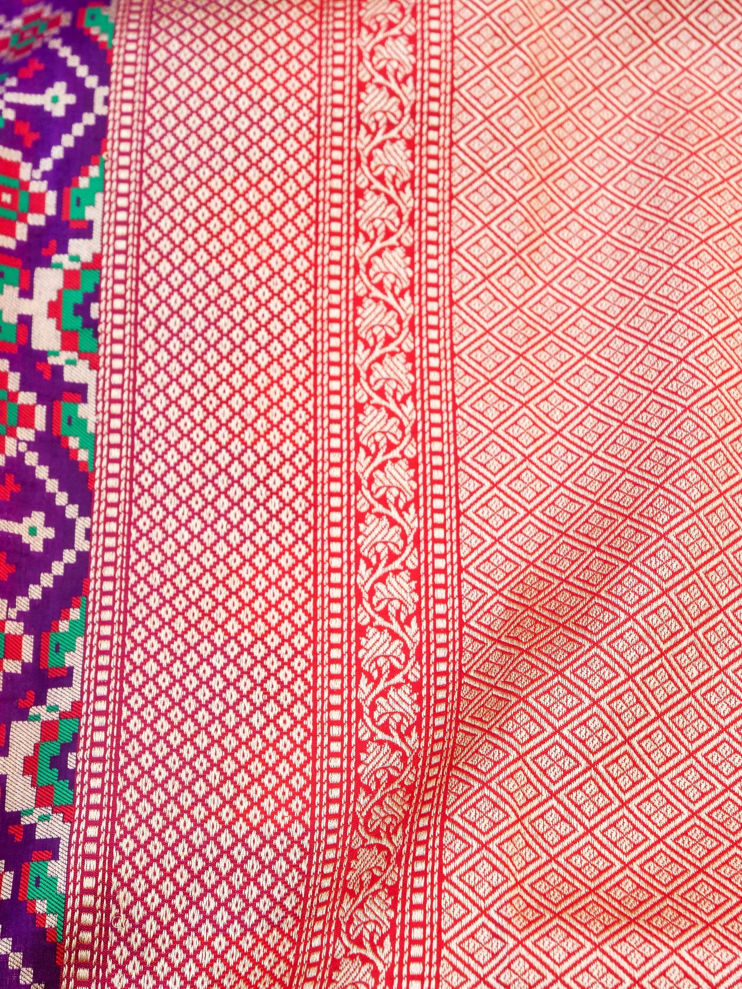 Handloom Banarasi Katan Silk Patola Dupatta - Khinkhwab