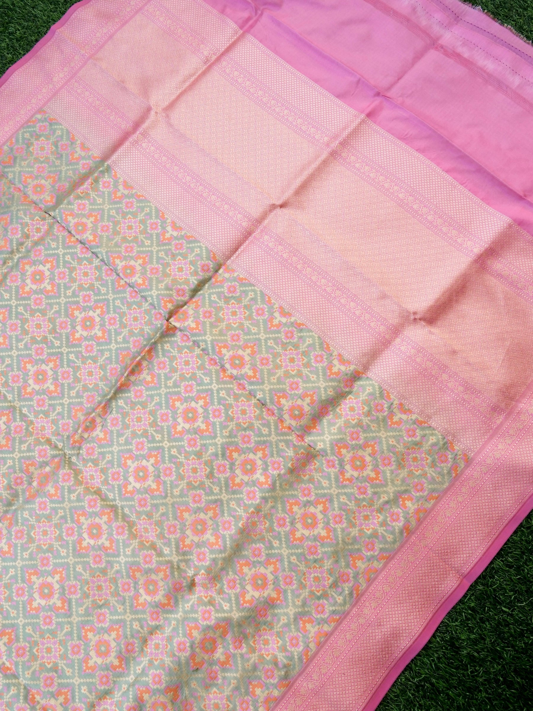 Handloom Banarasi Katan Silk Patola Dupatta - Khinkhwab