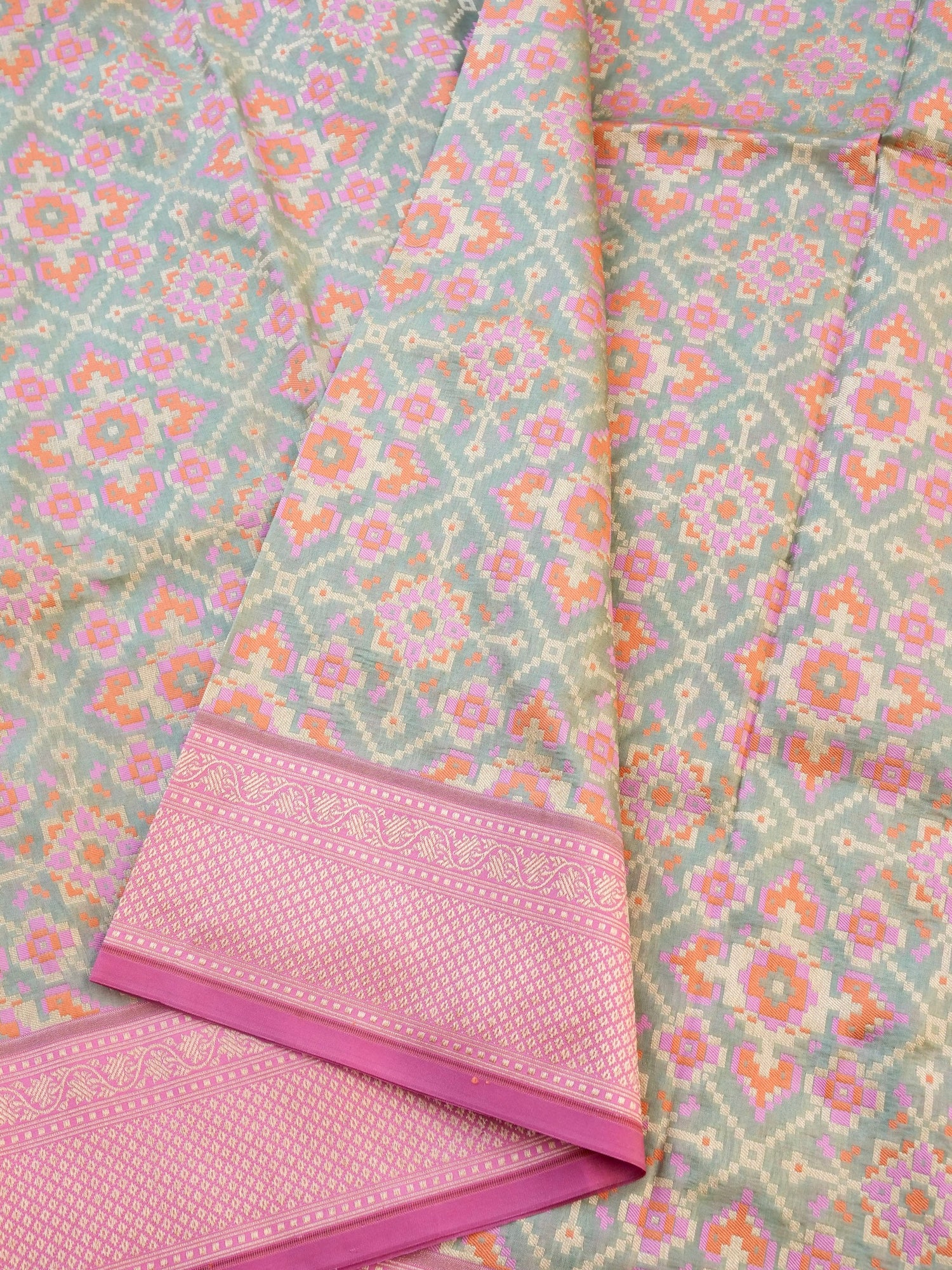 Handloom Banarasi Katan Silk Patola Dupatta - Khinkhwab