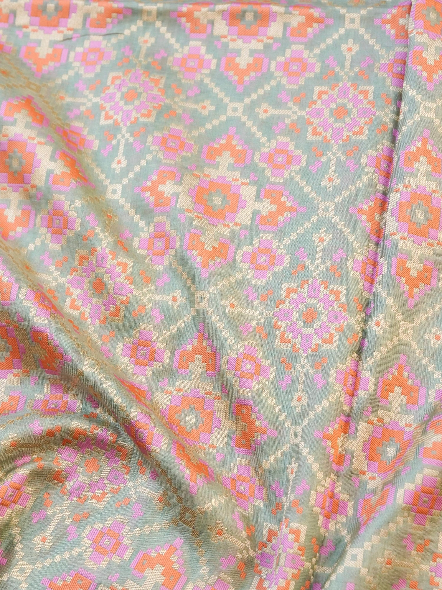 Handloom Banarasi Katan Silk Patola Dupatta - Khinkhwab