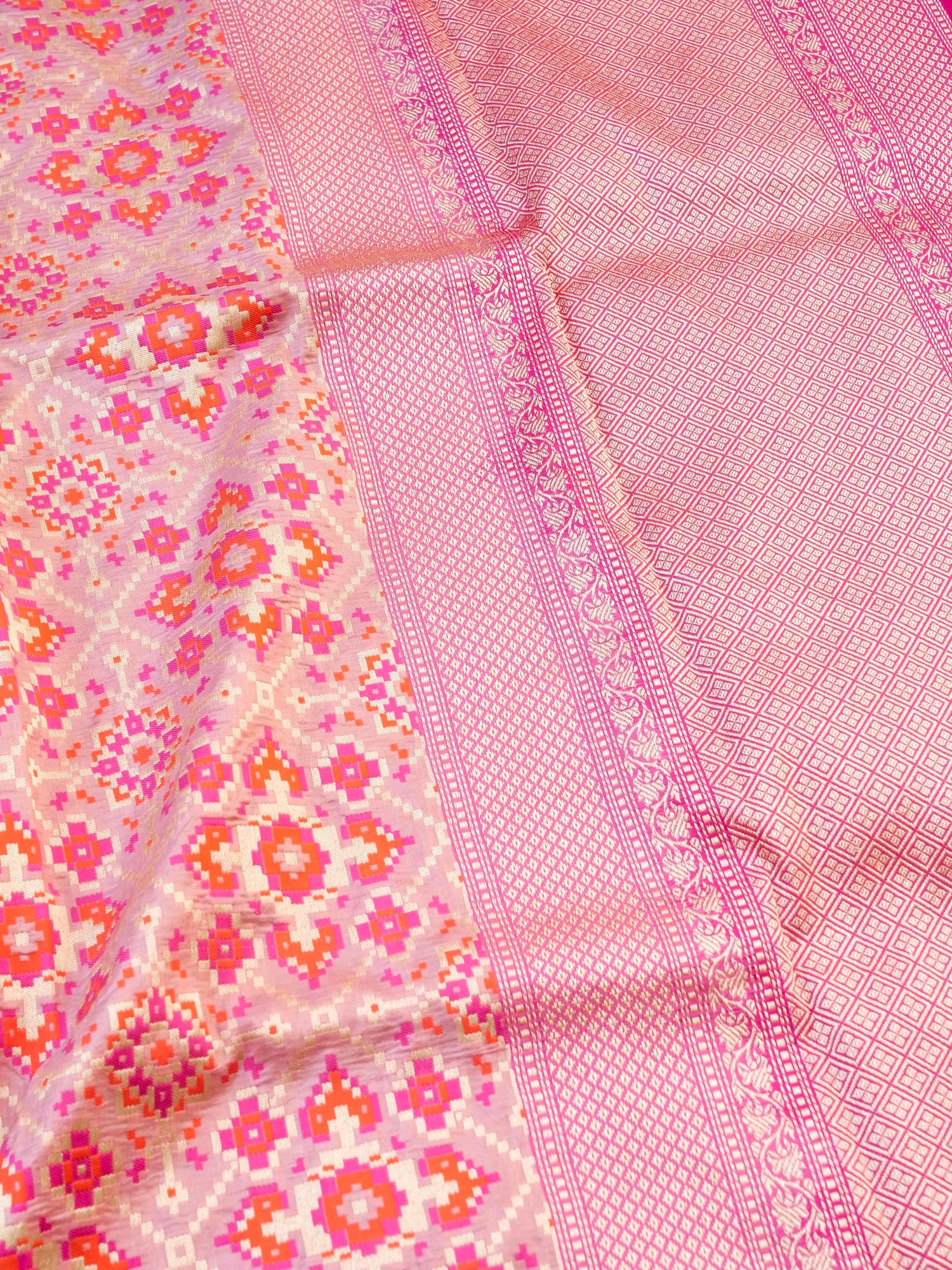 Handloom Banarasi Katan Silk Patola Dupatta - Khinkhwab