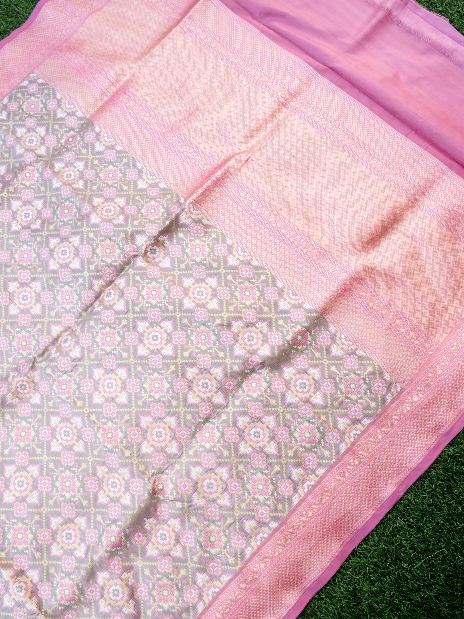 Handloom Banarasi Katan Silk Patola Dupatta - Khinkhwab