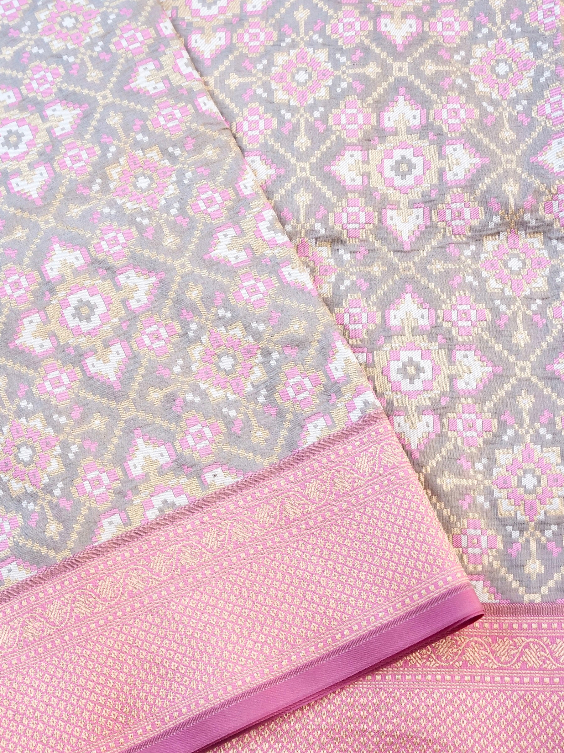 Handloom Banarasi Katan Silk Patola Dupatta - Khinkhwab