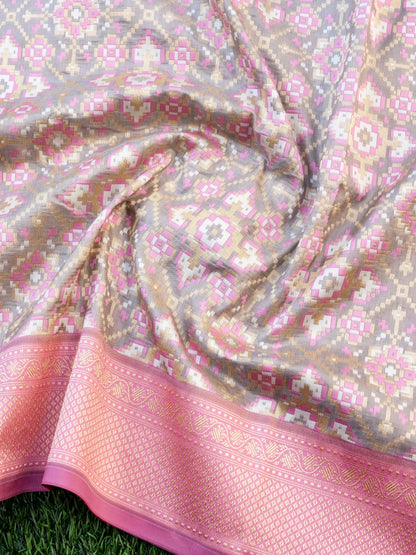 Handloom Banarasi Katan Silk Patola Dupatta - Khinkhwab