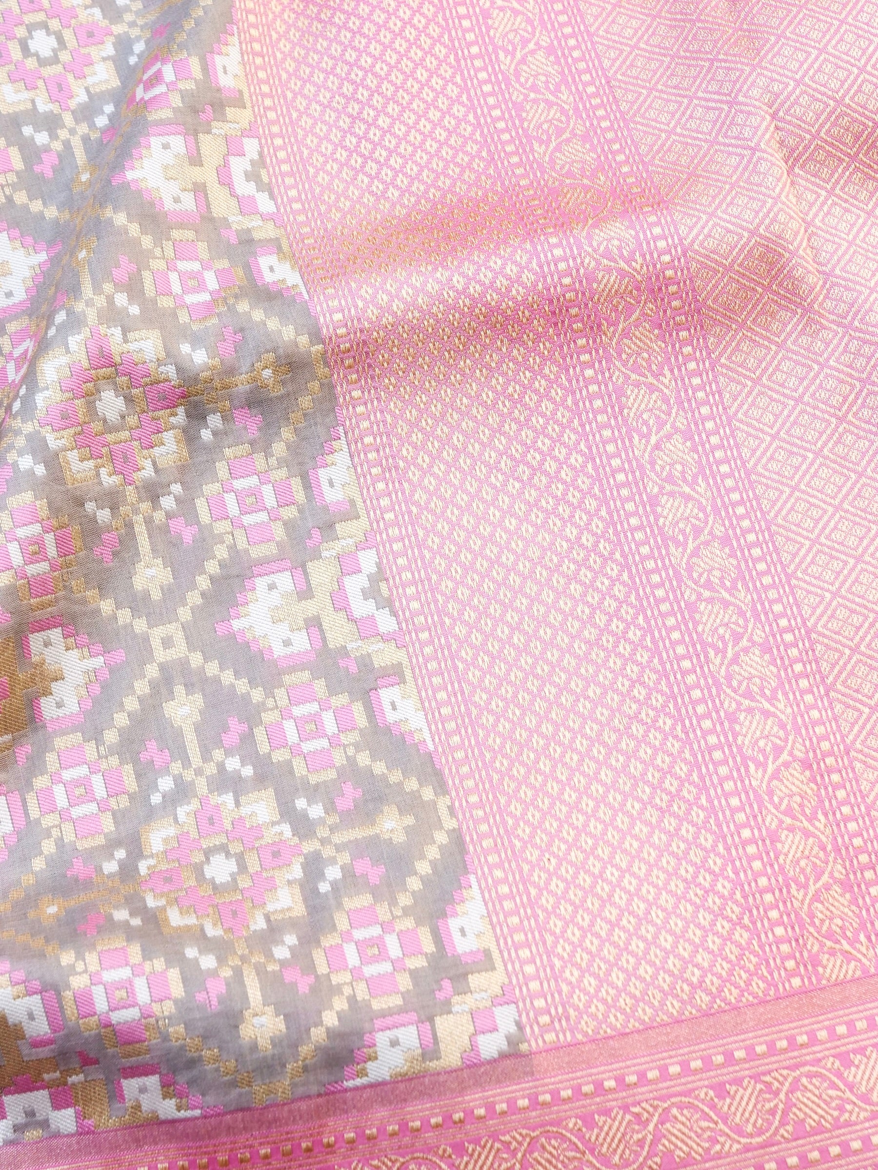 Handloom Banarasi Katan Silk Patola Dupatta - Khinkhwab
